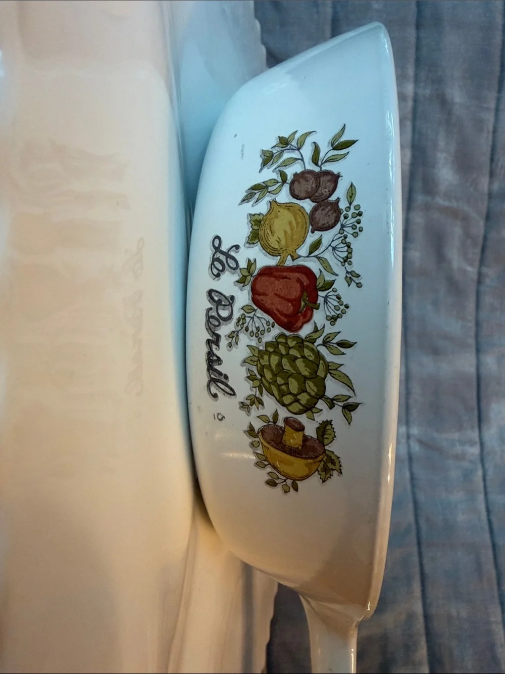 Vintage CorningWare “Le Persil”  Spice of Life Skillet Pan P-83-B 6 1/2